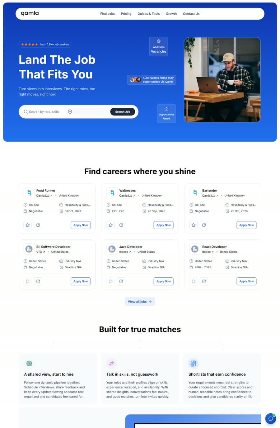 Qamla homepage